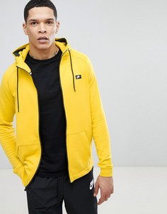 Худи желтого цвета на молнии Nike Modern 805130-713 - Желтый