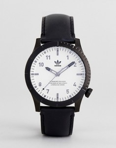 Часы с черным кожаным ремешком Adidas Z06 Cypher - Черный