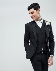 Супероблегающий пиджак ASOS Wedding - Серый