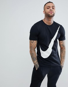 Черная футболка с большим логотипом Nike Hybrid 891871-010 - Черный