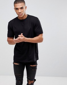 Черная свободная футболка ASOS DESIGN - Черный