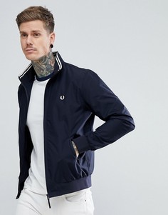 Темно-синяя куртка на молнии Fred Perry Brentham - Темно-синий