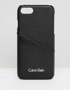 Чехол для iPhone 6/6s/7/8 с карманом для карт Calvin Klein - Черный
