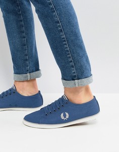 Синие саржевые кеды Fred Perry Kingston - Синий