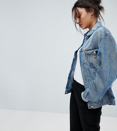 Джинсовая выбеленная куртка ASOS DESIGN Tall - Синий