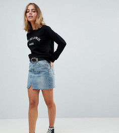 Джинсовая мини-юбка ASOS DESIGN Petite - Синий
