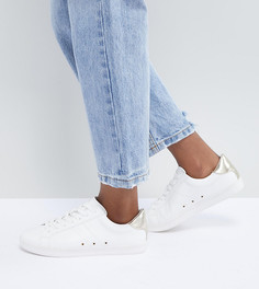 Кроссовки для широкой стопы на шнуровке ASOS DESIGN - Белый