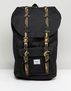 Рюкзак с камуфляжными лямками Herschel Supply Co Little America - 25 л - Черный