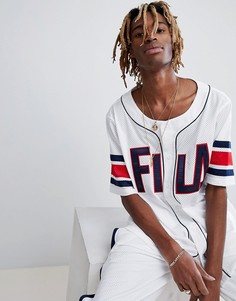 Белая сетчатая футболка Fila Black Line - Белый