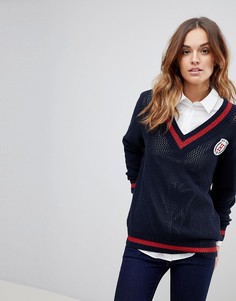 Джемпер с отделкой Tommy Hilfiger - Темно-синий