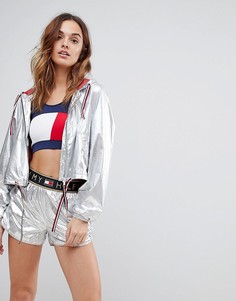 Ветровка с эффектом металлик Tommy Hilfiger - Серебряный