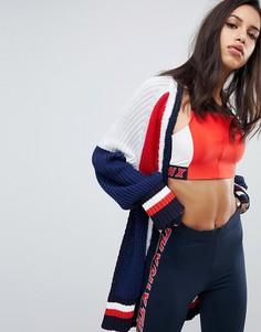 Кардиган колор блок с молнией Gigi Hadid - Мульти Tommy Hilfiger