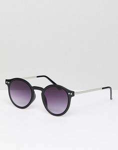 Круглые солнцезащитные очки черного цвета Spitfire - Черный