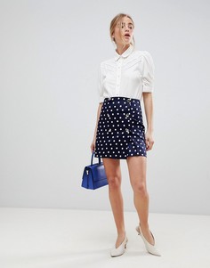 Мини-юбка в горошек ASOS DESIGN - Мульти
