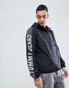 Черная куртка с капюшоном и логотипом на рукавах Tommy Jeans Capsule - Черный