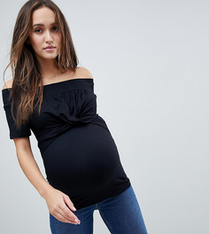 Топ с открытыми плечами ASOS DESIGN Maternity - Черный