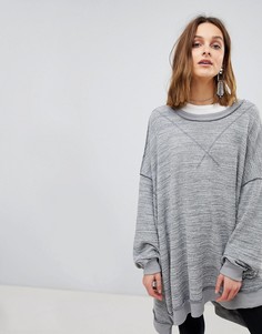 Oversize-свитшот Free People So Fresh - Серый