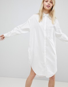Oversize платье-рубашка Monki - Белый