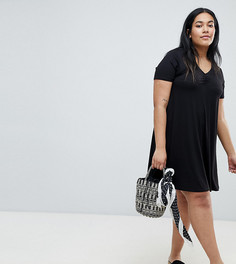 Свободное платье ASOS DESIGN Curve - Черный