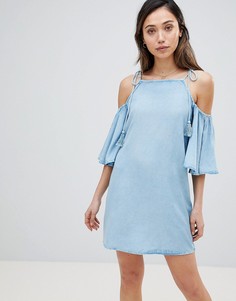 Пляжное платье из ткани шамбре Influence - Синий