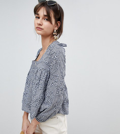 Свободный топ в клетку с квадратным вырезом Reclaimed Vintage Inspired - Мульти
