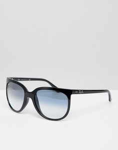 Большие круглые солнцезащитные очки Ray-Ban 0RB4126 - Черный
