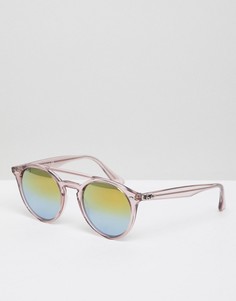 Розовые круглые солнцезащитные очки Ray-Ban 0RB4279 - Розовый