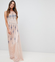 Декорированное платье макси Frock And Frill Tall Premium - Розовый