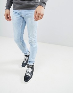 Голубые обтягивающие джинсы Versace Jeans - Синий