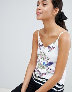 Топ на бретельках с фестонным краем Ted Baker Brica - Белый