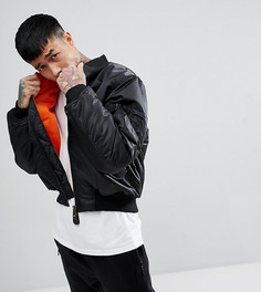 Черный бомбер в стиле MA1 Reclaimed Vintage Revived - Черный