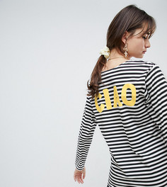 Топ в бретонскую полоску с принтом Ciao на спине Reclaimed Vintage Inspired - Мульти