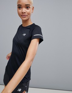 Черная футболка с короткими рукавами New Balance Running Ice - Черный