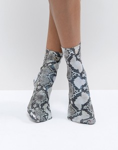 Носки со змеиным принтом ASOS DESIGN - Бежевый