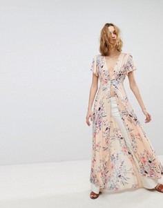 Удлиненный топ Free People - Розовый