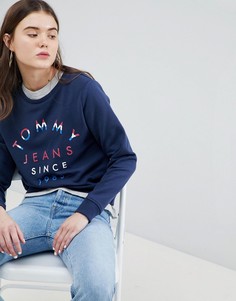 Свитшот с логотипом Tommy Jeans - Темно-синий