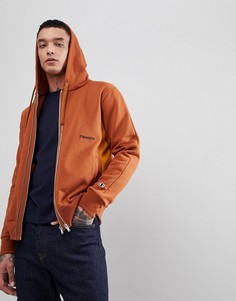 Худи коричневого цвета на молнии Champion x Wood Wood - Коричневый