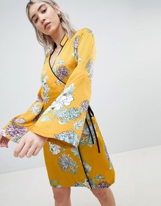 Платье с рукавами-кимоно Boohoo - Желтый