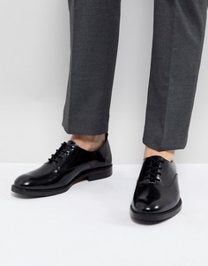 Черные кожаные туфли на шнуровке Zign - Черный