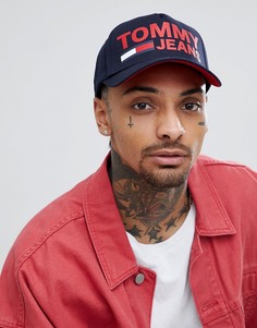 Темно-синяя бейсболка с логотипом Tommy Jeans - Темно-синий