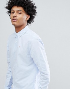 Синяя оксфордская рубашка классического кроя на пуговицах с логотипом Tommy Jeans - Синий