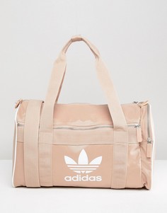 Дорожная сумка с логотипом-трилистником adidas Originals - Розовый