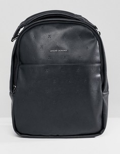 Черный рюкзак из искусственной кожи Armani Exchange - Черный