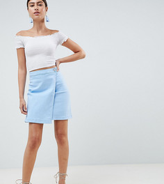 Джинсовая юбка с запахом PrettyLittleThing - Синий