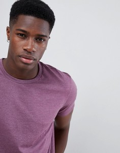 Фиолетовая футболка с круглым вырезом Burton Menswear - Фиолетовый