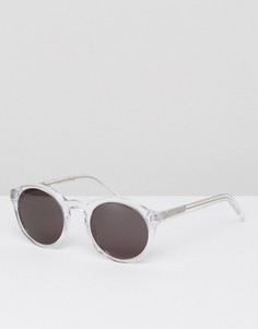 Круглые солнцезащитные очки в прозрачной оправе Monokel Eyewear Barstow - Очистить