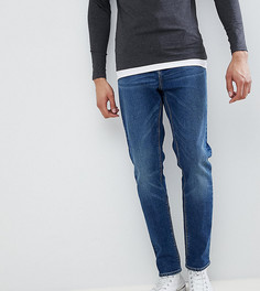 Темные суженные книзу джинсы ASOS TALL - Синий