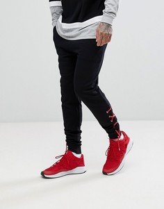 Черные джоггеры скинни со шнуровкой ASOS - Черный