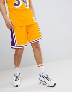 Желтые шорты Mitchell &amp; Ness NBA Lakers Swingman - Желтый