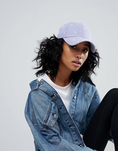 Синяя джинсовая кепка с вышивкой NY New Era 9Forty - Синий